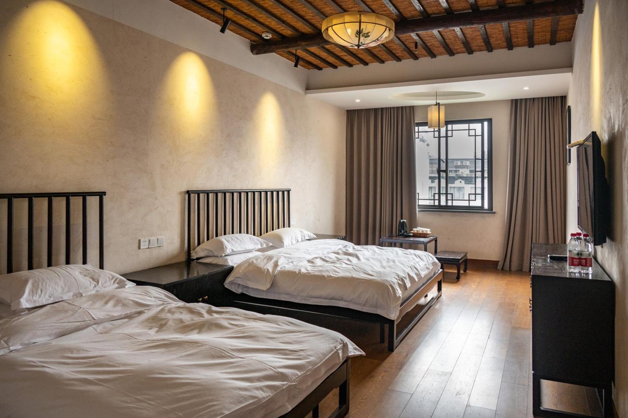 Tingjian Musu Private Soup Design Homestay - South Gate Of Wuzhen Xizha Scenic Area Tongxiang Exterior photo